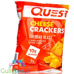 Quest Chesse Crackers Cheddar Blast - serowe keto krakersy 10g białka & 5g węgli