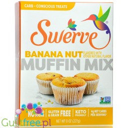 Swerve Banana Nut Muffin Mix - bezglutenowa keto mieszanka na muffiny bananowe z orzechami bez cukru