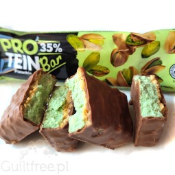 Pro Tein Bar 35% Pistachio 80g - protein bar 35% protein, Pistachio, Shortbread & Milk Chocolate
