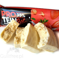 Pro Tein Bar 35% Strawberry & Yogurt 80g - protein bar 28g protein