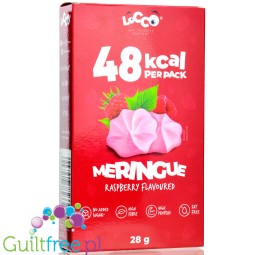 Locco Meringue Raspberry - sugar free crispy meringues with erythritol, 1kcal per pc