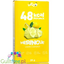 Locco Meringue  Lemon - sugar free crispy meringues with erythritol, 1kcal per pc