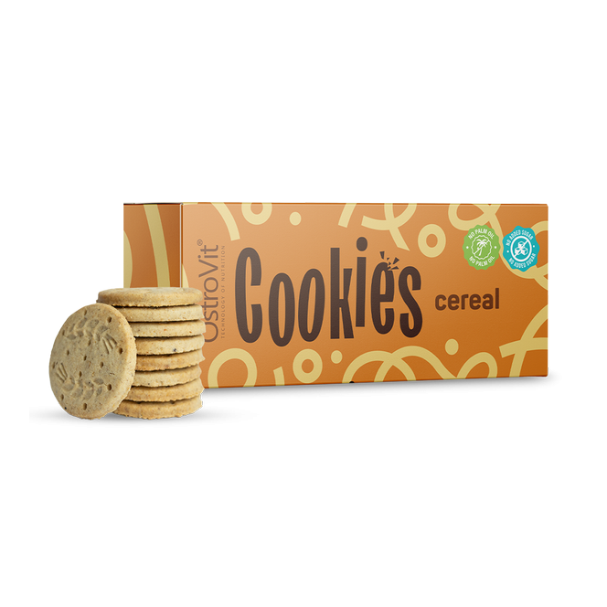 Ostrovit Cereal Cookies - Ciastka zbożowe bez dodatku cukru i bez oleju palmowego