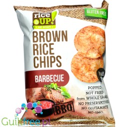 RiceUp thin Barbecue 25 g flavored whole-grain thin brown rice chips