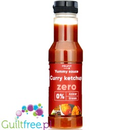 Profit Yummy Sauce Zero Curry Ketchup 18kcal - kanapkowy sos pomidorowy z curry bez cukru i tłuszczu