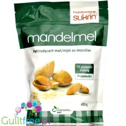 Sukrin Mandelmehl - odtłuszczona mąka migdałowa 366kcal, 51g białko / 11g węglowodany