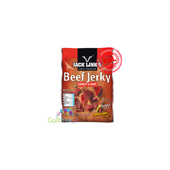 Jack Links Beef Jerky - słodko-pikantna suszona wołowina