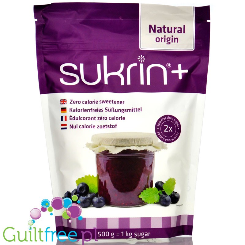 Sukrin + Pluss Erytrol & Stewia - naturalny słodzik 2 x słodszy od cukru 0kcal