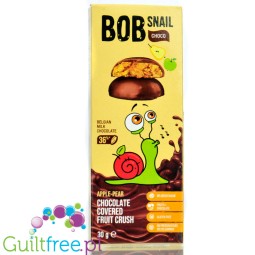 Bob Snail Choco Apple Pear Crush - fruit snacks in stevia milk chocolate