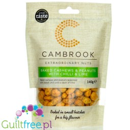 Cambrook Baked Cashews & Peanuts with Chilli & Lime 140g - keto snack