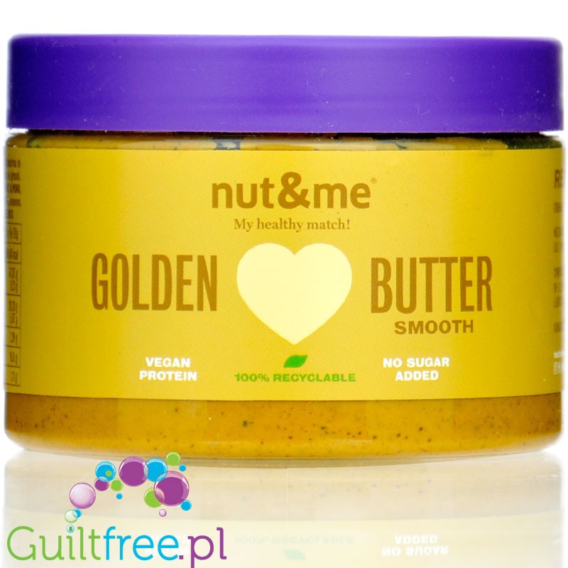Nut & Me Golden Milk Butter - wegański krem z cashew i migdałów z curry i kurkumą
