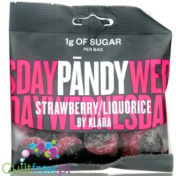 Pandy Candy Strawberry Liquorice - sugar free high fiber & low calorie soft jellies