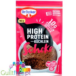 Dr Oetker High Protein Küchlein Chocolate  - proteinowa babeczka z kubeczka, ciasto kakaowe 10g białka