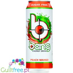 Bang Peach Mango ver EU napój energetyczny bez cukru z BCAA