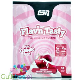 ESN Flav'N'Tasty Cherry Yoghurt 30g - słodzony aromat w proszku saszetka, Jogurt Wiśniowy