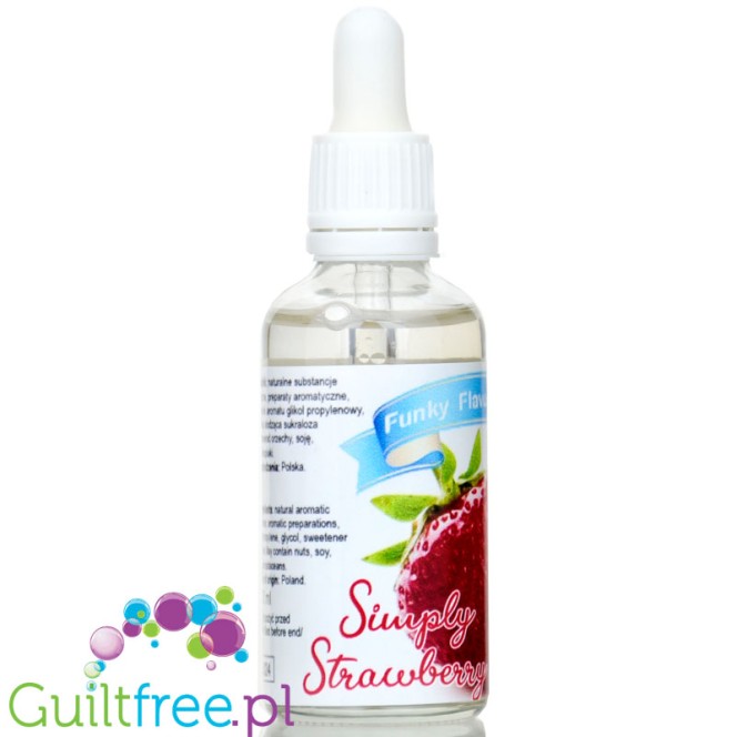 Funky Flavors Sweet Simply Strawberry - calorie free concentrated food flavoring drops