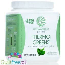 Sunwarrior Shape Thermo Greens, Antioxidant Metabolic Ignitor, Unflavored - przyspieszenie metabolizmu & przeciwutleniacze