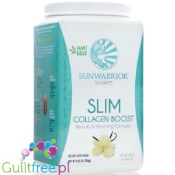 Sunwarrior Shape Slim Collagen Boost Beauty & Slimming Formula, Vanilla - wegańskie białko z formułą budującą kolagen