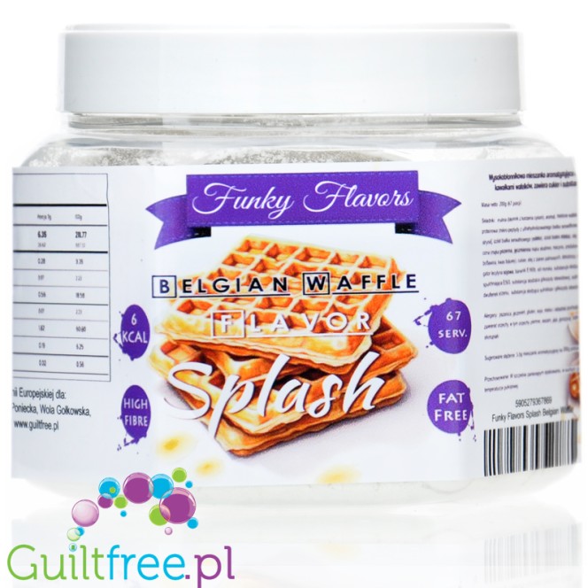 Funky Flavors Splash Waffle - low carb, fat free powdered food flavoring