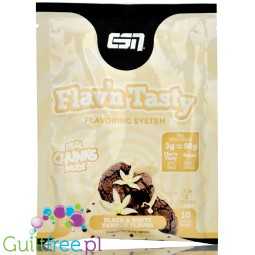 ESN Flav'N'Tasty Black & White Vanilla 30g - niskokaloryczny aromat w proszku saszetka, Wanilia & Ciasteczka Kakaowe