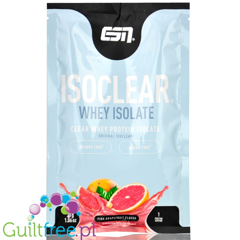 ESN Isoclear® Whey Isolate, Pink Grapefruit - grejpfrutowy odżywka bez laktozy, cukru & tłuszczu, 24g białka & 103kcal