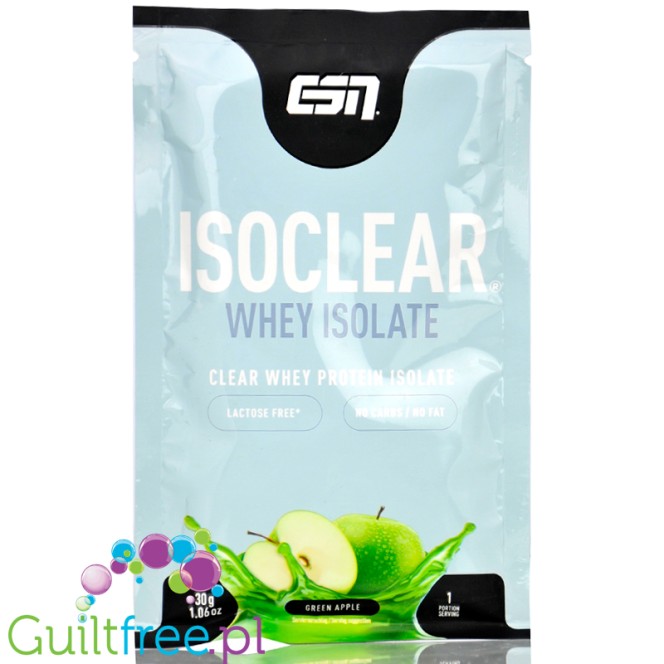 ESN Isoclear® Whey Isolate, Pink Green Apple - supplement without lactose, sugar & fat, 25g of protein & 105kcal