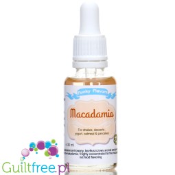 Funky Flavors Macadamia concentrated calorie free vegan flavoring for food