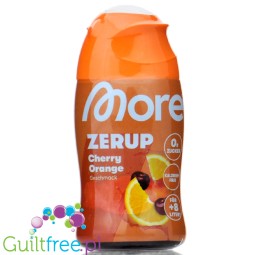 More Nutrition Zerup Cherry Orange na 8L - skoncentrowany syrop do wody bez cukru i kalorii, Wiśnia & Pomarańcza