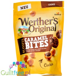 Werther's Original Blissful Caramel Bites Cookie (CHEAT MEAL) - kulki karmelowe nadziewane chrupiącymi ciastkami czekoladowymi