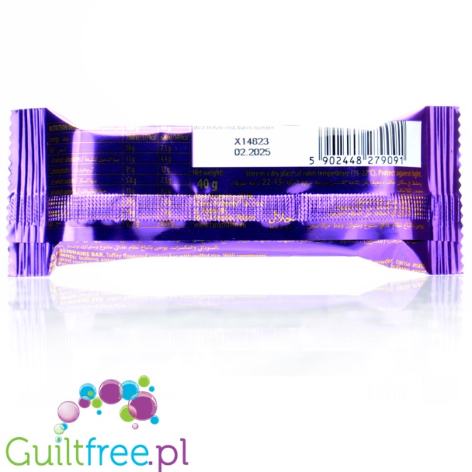 Fitness Authority Billionaire Bar Toffee 150kcal protein bar