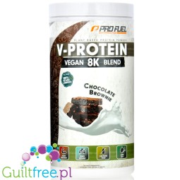 Pro Fuel V-Protein 8K Chocolate Brownie 0,75kg - wegańska odżywka białkowa o smaku czekoladowego brownie