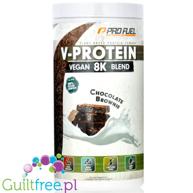 Pro Fuel V-Protein 8K Chocolate Brownie 750g, vegan protein powder