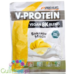 Pro Fuel V-Protein 8K Bananen Milch 30g - wegańska odżywka o smaku mleka bananowego