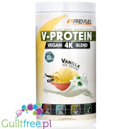 Pro Fuel V-Protein 4 K Vanilla Ice Cream 0,75kg - wegańska odżywka białkowa o smaku lodów waniliowych