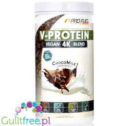 Pro Fuel V-Protein 4K Choco Milk Dark & Sweet 0,75kg - wegańska odżywka proteinowa, smak Ciemna & Mleczna Czekolada