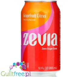 Zevia Zero Calorie Soda, Grapefruit Citrus