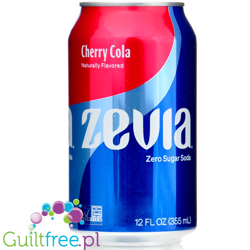 Zevia Cherry Cola - 100% naturalna wiśniowa cola bez kalorii ze stewią