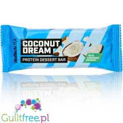 BioTech Dessert Bar Coconut Dream - bezglutenowy baton proteinowy z kremem kokosowym