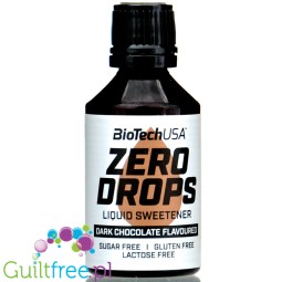 BiotechUSA Zero Drops Dark Chocolate liquid sweetened flavoring drops