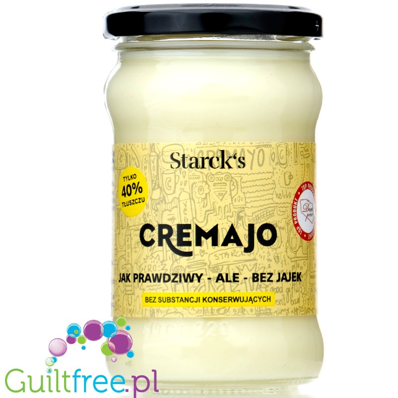 Starck's Cremajo 40% - niskokaloryczny wegański majonez niskotłuszczowy bez jajek, tylko 40%  tłuszczu