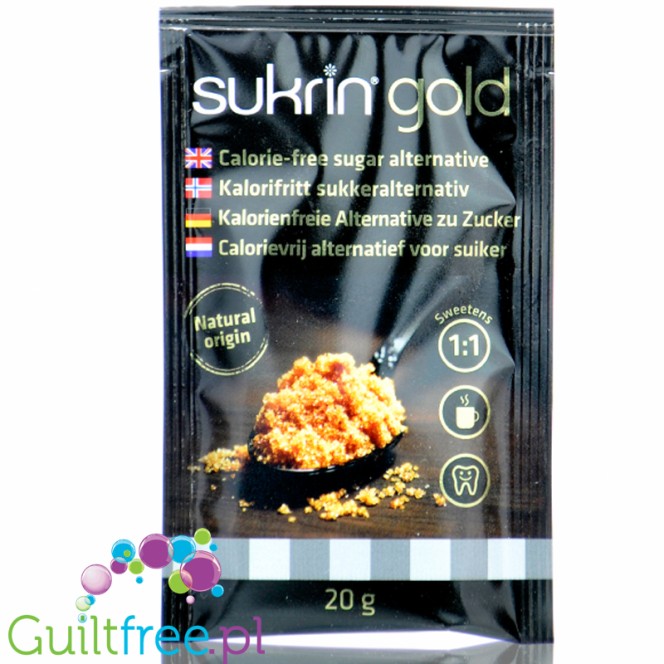 Sukrin Gold 20g, sachet natural sweetener with erythritol