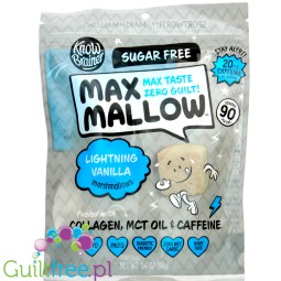 Know Brainer Max Mallow Lightning Vanilla, sugar free ketogenic marshmallow