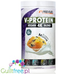 Pro Fuel V-Protein 4K Blueberry Muffin 750g - wegańska odżywka proteinowa, smak jagodowa Muffinka