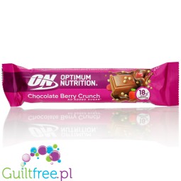 Optimum Nutrition Chocolate Berry Crunch - chrupiący baton proteinowy 18g białka, Czekolada, Karmel & Owoce Leśne