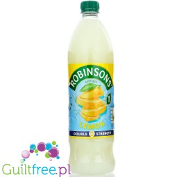 Robinsons Double Strength Lemon Squash 1L  - skoncentrowany syrop do rozcieńczania bez cukru i kalorii, Cytryna