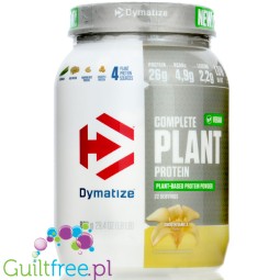 Dymatize Complete Plant Protein Smooth Vanilla - wegańska odżywka białkowa bez soi i glutenu, 26g białka