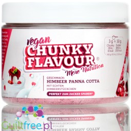 More Nutrition Chunky Flavor Himbeer Panna Cotta 250g - wegański aromat w proszku 7kcal, smak Malina & Śmietanka
