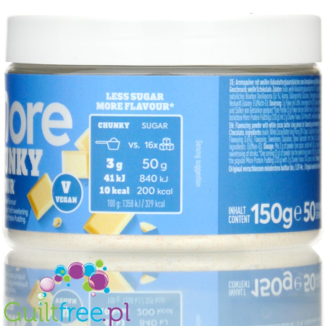 More Nutrition Chunky Flavor Pure White Chocolate  150g