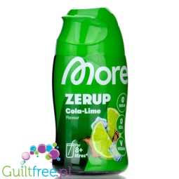 More Nutrition Zerup Cola Lime na 8L - skoncentrowany syrop do wody bez cukru i kalorii, Cola & Limonka