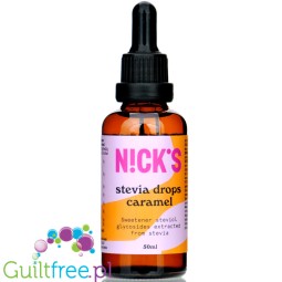 Nicks N!ck's Stevia Drops Caramel - karmelowy aromat ze stewią bez cukru i kalorii